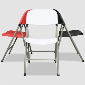 Outdoor White Folding Chair Portable Plastic Folding Chairs for Camping Wedding Party
