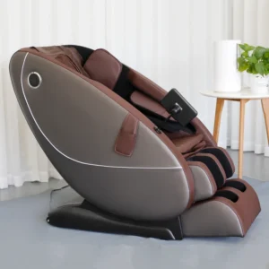 PU Leather Heating Pad Neck Shoulder and Back 6D Massage Chair Full Body Zero Gravity