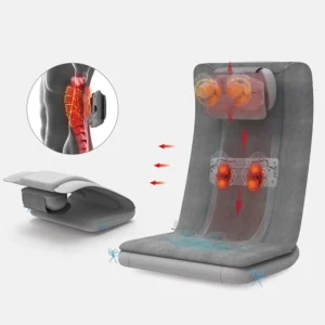 Patented L shaped Movement Full Back Seat Massage Cushion Neck Massage Cushion Small Body That Can Be Folded Massage Cushion