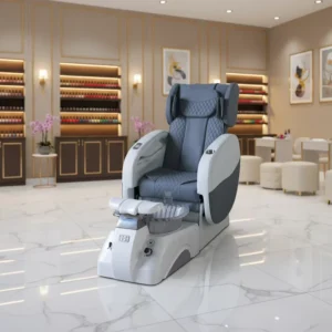 Pedicure Chair Adjustable Reclining Kneading Vibration Rolling Massage Function Pipeless Jet System Spa Nail Salon Luxury Style
