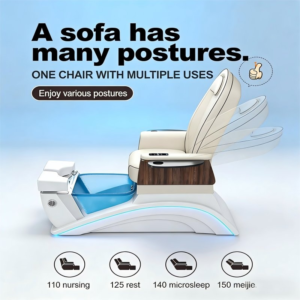 Pedicure Physiotherapy Chair SPA Professional Motor Electric Nail Lash USB Charging Beauty Furniture