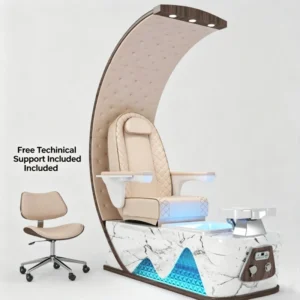 Pedicure SPA Chair Pipeless Foot Bath LED Salon Furniture