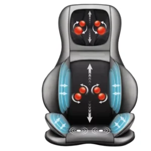 Phenitech Kneading Full Back Massager With Heat and Adjustable Compression Massage Chair Pad for Shoulder Neck and Back