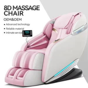 Pink Massage Chair Scan Full Body 8d Zero Gravity Luxury Power Lift Recliner Chair with Heat and Massage