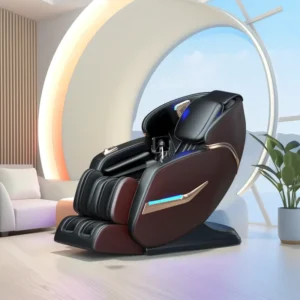 Popular Heating Shiatsu Electric PU Leather Massage Chair for Body