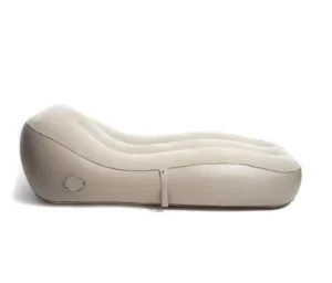 Portable Auto Inflatable Couch Air Sofa Bed Foldable Lazy Lounger Chair With Camping Features For Outdoor Use