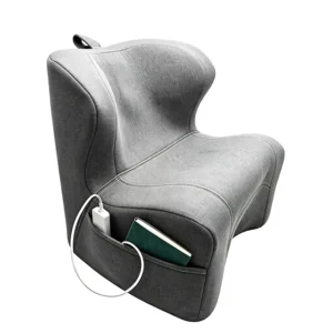 Portable Ergonomic Memory Foam Massage Chair for Home Office Use with Pelvic Alignment Support Lower Back Hip and Leg Pain Relief