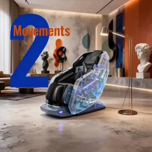 Portable Foldable Two Massage Mechanism Armchair Dual Core Full Body Airbag Wrapping Shiatsu Hot Compress Zero Gravity
