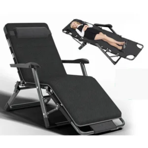 Portable Folding Garden Gravity Chair with Breathable Cushion for Outdoor Relaxing Ci25056