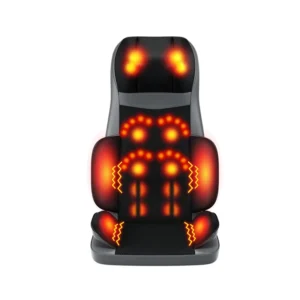 Portable Home Massage Cushion Seat Whole Body Leather Massager with Focus on Neck Back Waist Head for Chair or Pillow Use