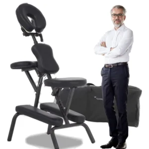 Portable Massage Tattoo Chair Height Adjustable Chair Folding Light Weight Salon Spa Home Massage Chair for Offices Gymnasiums
