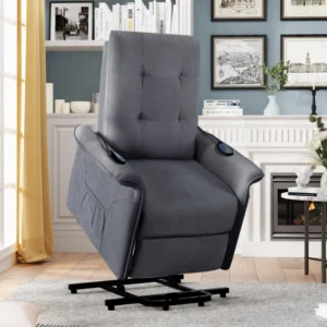 Power Lift Recliner Couch Single Sofa with Massage Multifunctional Fabric Rocking Chair Modern Furniture
