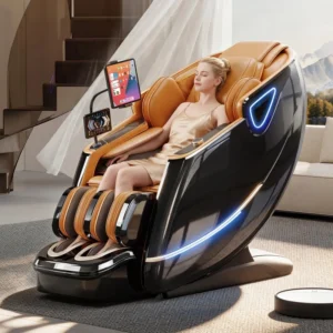 Premium 4D Massage Chair with Heated Back and Foot Roller for Deep Tissue Relaxation