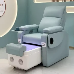Premium Genuine Leather Foot Massage Bed Modern Electric Pedicure Spa Chair with Massage Multifunctional Beauty Salon Sofa Chair