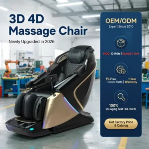 Premium L50S 3D 4D Dual Core Hidden Footrest Triple Heating Home Wellness SPA 4D Massage Chair
