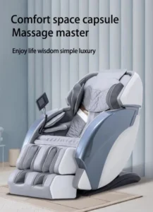 Premium Luxury Space Capsule Recliner SL Track 4D Zero Gravity Full Body Massage Chair