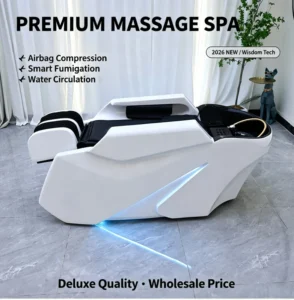 Premium Massage Shampoo Bed with Airbag Compression and Fumigation