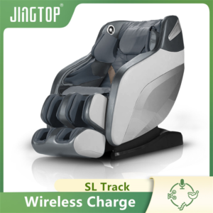 Professional 3D 4D Wireless Charging Leg Extension Massage Chair with Foot Massager