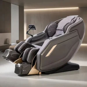 Professional 4D Heating Massage Chair with SL Track Motion Leg Stretch Sports Recovery Programs Full Body Recliner Home Gym Use