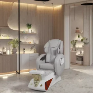 Professional Adjustable Jet Whirlpool Reclining Pedicure 4D Massage Chair with Vibration for Nail Salon