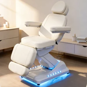 Professional Foldable Stainless Steel Electric Multi-functional Spa Massage Bed Table Lash Cosmetic Chair Beauty Salon Hotel