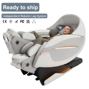 Professional Legs Stretch AI 5D Sonic Wave Heated Full Body Massage Chair for Relaxation and Wellness