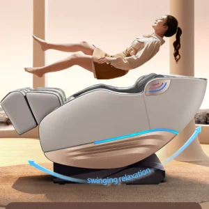 Professional Massage Grey Zero Gravity Full Body Big Stretch 4D Track Electronic Massage Chair Body Massager