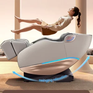 Professional Massage Grey Zero Gravity Human Touch Stretch 4D Track Electronic Massage Chair Body Massager