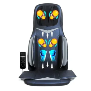 Professional Neck Shoulder Back Intergrated Warm Massage Pad Airbag Pressing Deep Kneading Car Seat Massage Cushion