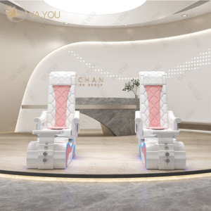 Professional Pedicure Chair with Electric Recliner and Massage for Salon SPA Furniture