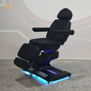 Professional Salon Electric Adjustable Massage Bed with Leather Upholstery and Beauty Use