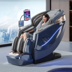 R10 Double Push Rod Factory Full Body 4D Dual Core Massage Wireless Charging Massage Chair With Foot Massage