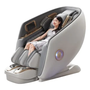 RENOVACARE 4D Full Body Zero Gravity Fashionable Heating Luxury Dual Core 6 Wheel Jade Movement Electric Massage Chair