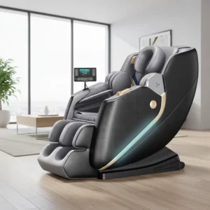 RENOVACARE 8D Jade Stone Massage Chair Full Body Airbag Foot Roller Cushion Zero Gravity Back Leg Heating Healthcare AI Voice