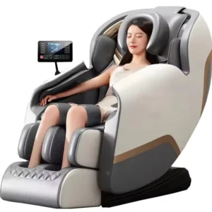Recliner Shiatsu Heating Massage Chair Natural Jade Massage Chair for Relieves Neck