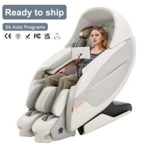 Relaxing Working Hot Compress CE Certified 150w Sleek Massage Chair Individual Feet