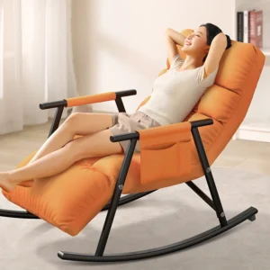 Rocking for Bedroom Simple Modern Foldable Living Room Folding Balcony Relaxing Lounge Leisure Chairs