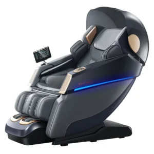 S25 Portable Office SL Track Electric Massage Chair With Calf Roller Changing LED Light and Eco Friendly Body 150W