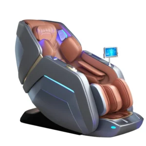 SL Extra Long Guide Rail Professional Silla De Masaje AI Voice Control Electric Zero Gravity 3D Full Body Massage Chair 135cm