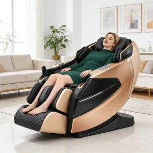 SL Guide Rail Manipulator with Thai Stretching AI Voice Waist Heating Bluetooth Music Wireless Charging Massage Chair
