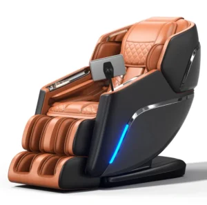 SL Rail 3D 4D Luxury Zero Gravity Hot Compress Massager with Electric Adjustable Recliner SPA Full Body Shiatsu Massage Chair