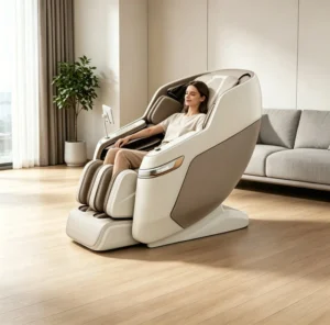 SL Rail Heat Foot Rolling Mechanism 4 Arms Massage Chair