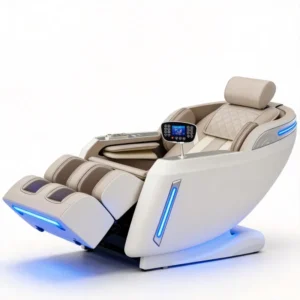 SL Track 4D Zero Gravity Shiatsu Recliners Chairs Full Body Air Pressure Massage Infrared Physiotherapy Hot PU Leather
