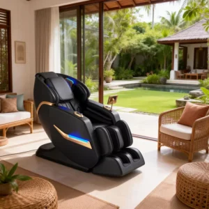 SN L26aMAX Snowfit Modern Stylish Massage Chair Bluetooth Music Sync Full Body Kneading Tapping Zero Gravity Recliner