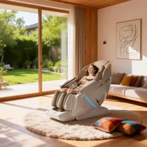 SN T80 Zero Gravity 4D Massage Chair Space Cabin Luxury Home Office SL Rail Full Body Intelligent Health Care Device