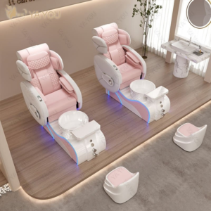 SPA Motor Recliner Pedicure Chair Adjustable Professional Physiotherapy USB Charging Salon