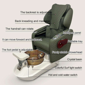 SPA Trendy Chair USB Charging Electric Nail Lash Recliner Pedicure High Quality Salon