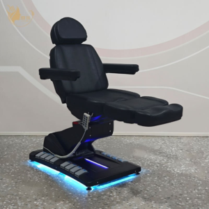 Salon Electric Adjustable Leather Facial Massage Bed