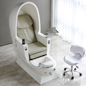 Salon Equipment White Luxury Egg Shape Massage Foot SPA Pedicure Chairs for Sale