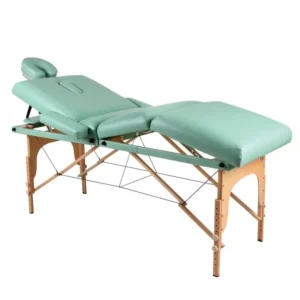 Salon Furniture 4 Section Folding Wood Massage Table Massage Bed for SPA